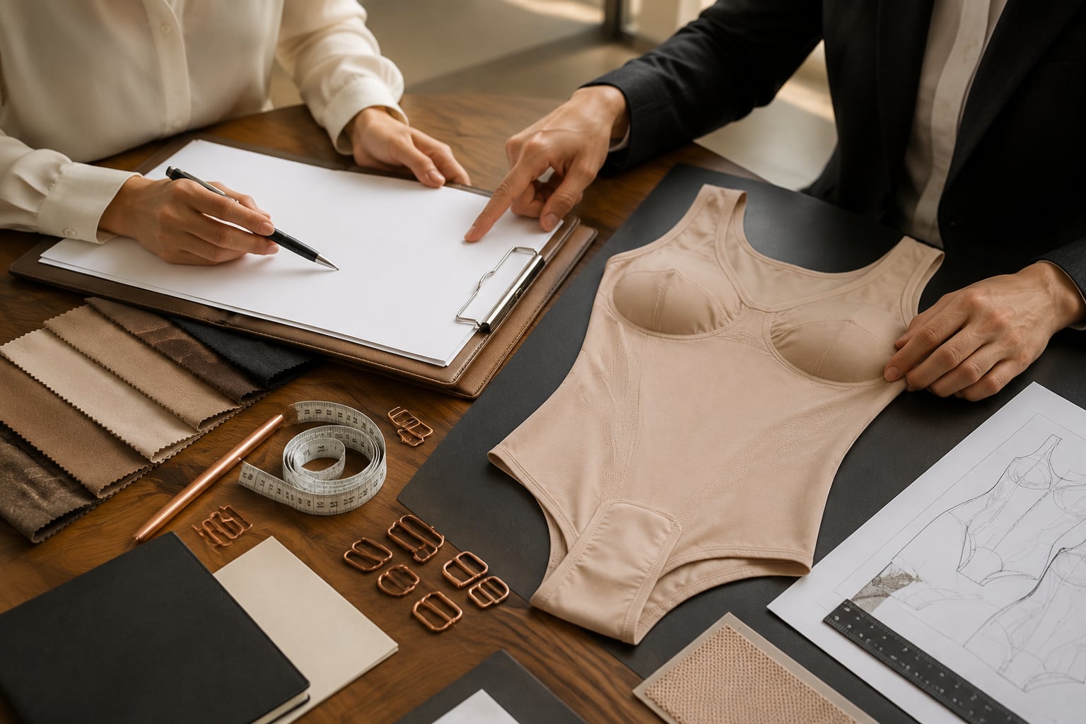 Qualitätskontrolle für Shapewear-Serien