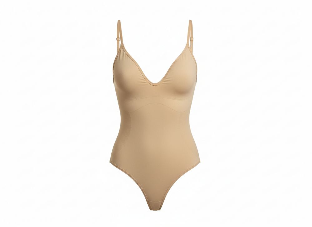 Rückenfreier Bauspar-String-Shapewear-Bodysuit OEM