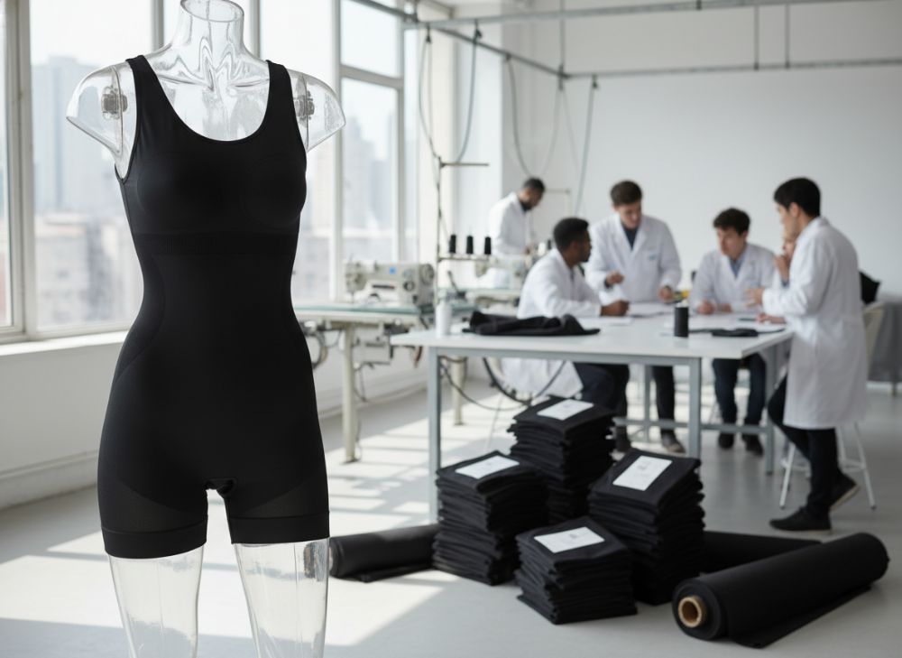Schwarze Bodysuit Formwäsche Hersteller OEM