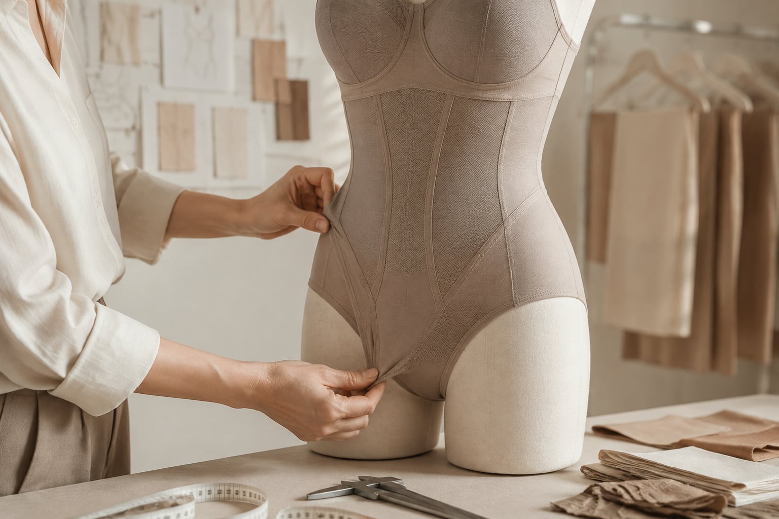 Qualitätskontrolle für Shapewear-Serien