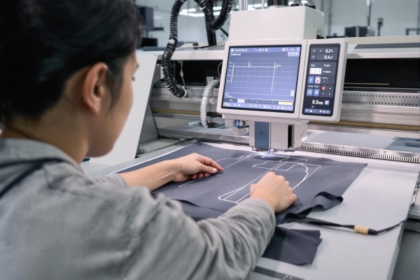 Digital gesteuerter Zuschnitt elastischer Materialien für Shapewear