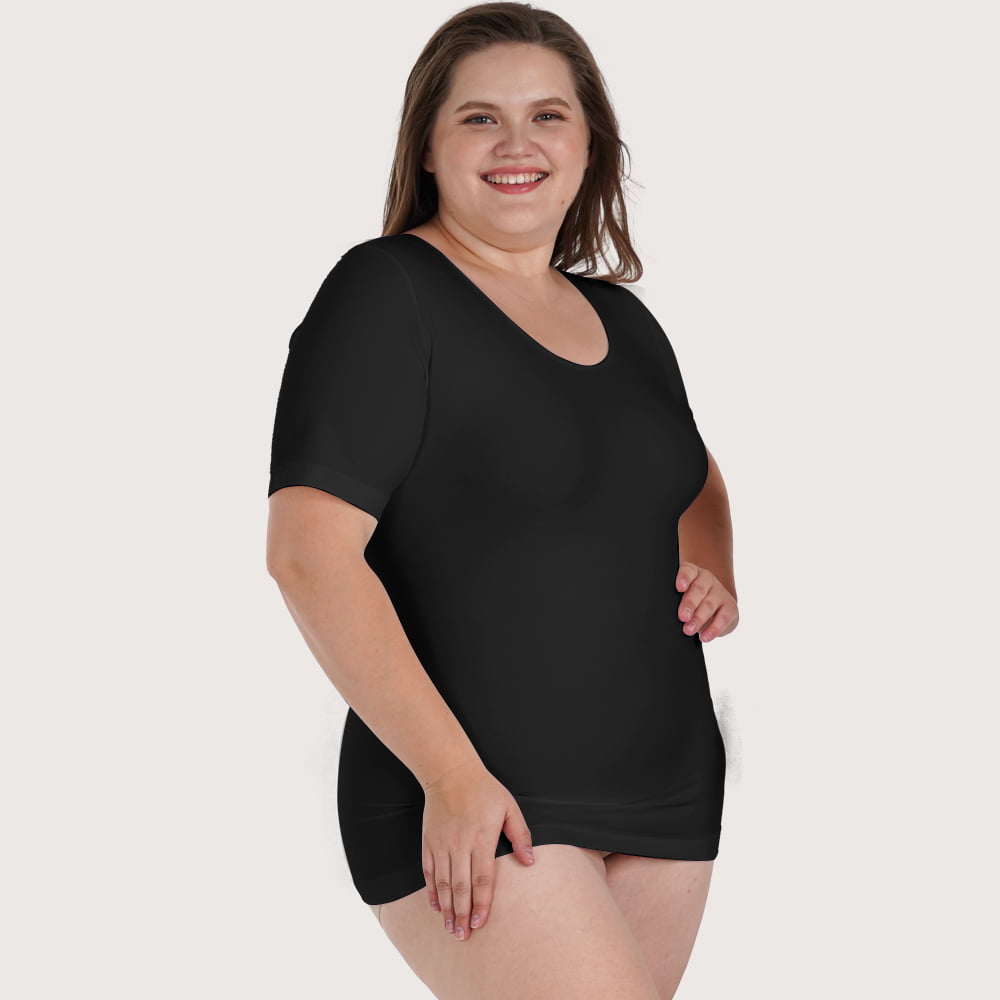 C-Shape Körpernahes Shaping-T-Shirt
